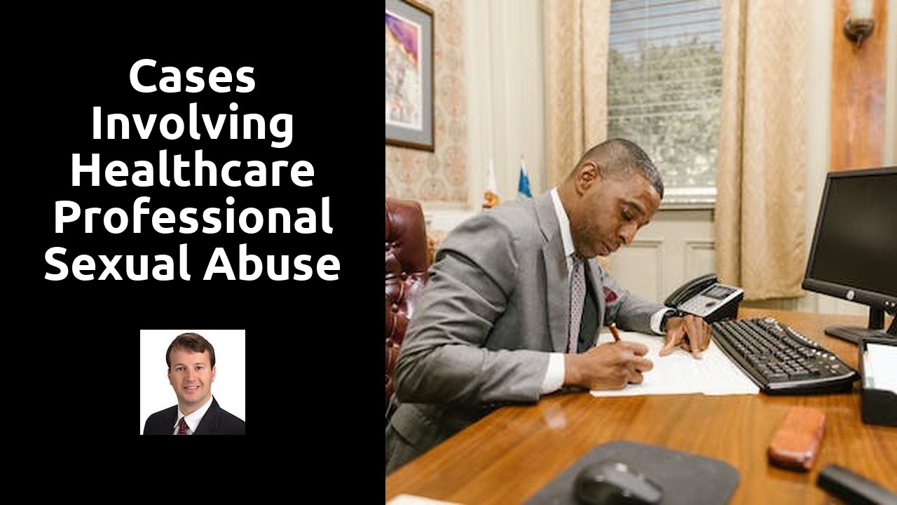 Cases involving healthcare professional sexual abuse